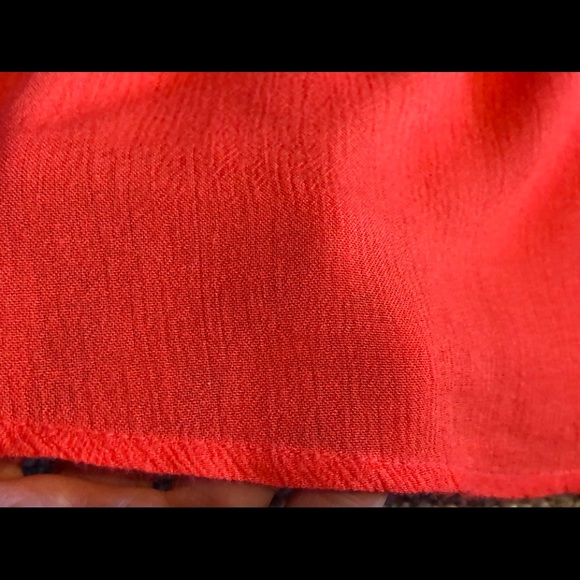 Gap Chic Top Blouse Size XS Crochet Lace Crinkle Crepe Boho Summer relaxed - Picture 8 of 13